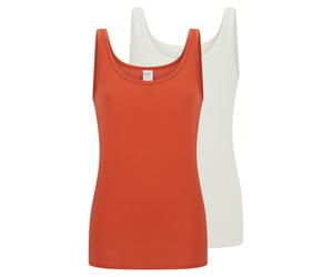 SCHIESSER Maillot de corps 'Modal Essentials' rouge feu / blanc naturel, Taille XXL