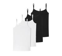 SCHIESSER Maillot de corps noir / blanc, Taille 164