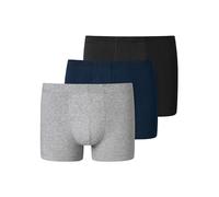 Schiesser Organic Cotton Essential 3er Pack Unterwäsche mit softem Bund Caleçon Boxeur, Mehrfarbig 1, XX-Large Homme