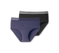 Schiesser Pack de 2 Culottes menstruelles/Slip pour période Coupe Confort Anti-Fuite-Secret Care sous-vêtement, Assorti 1_176300, 46/48 (Lot de 2) Femme