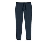 Schiesser Mix & Relax Hose Lang Bündchen, Bas De Pyjama Bas de Pyjama Homme, Bleu (Dunkelblau-gem. 835), 54 (Taille fabricant: XL)