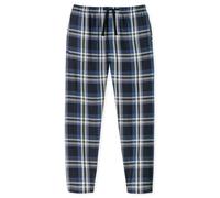 SCHIESSER Pantalon de pyjama 'Mix+Relax' bleu foncé / blanc, Taille M
