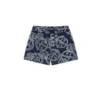 SCHIESSER Pantalon de pyjama ' SCHIESSER 150 YEARS ' bleu foncé / blanc, Taille XS