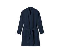 Schiesser Peignoir gaufré, Bleu foncé, L Homme