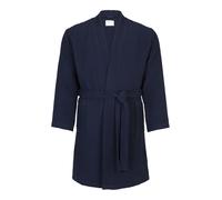 SCHIESSER Peignoir court bleu foncé, Taille XL