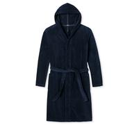 SCHIESSER Peignoir long ' Essentials ' bleu marine, Taille S