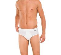 Schiesser pour Homme Slip - de 4 Lot - avec Poche - Essentials Cotton Finement Côtelé - Slip Facile à Nettoyer et Indéformable - Siutalbe Jusqu'à 95 Degrés - Couleur Blanc - Taille M Jusqu'à 3XL