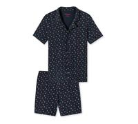 SCHIESSER Pyjama bleu foncé / menthe / pêche, Taille 140