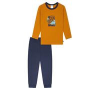 SCHIESSER Pyjama bleu marine / curry, Taille 104