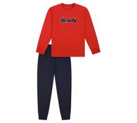 SCHIESSER Pyjama bleu marine / rouge, Taille 152