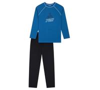 SCHIESSER Pyjama bleu / noir / blanc, Taille 152
