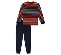 SCHIESSER Pyjama bleu nuit / rouge, Taille 176