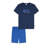 SCHIESSER Pyjama ' Boys World ' bleu / bleu nuit, Taille 128