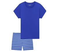 SCHIESSER Pyjama 'Casual Essentials' bleu / bleu clair / bleu foncé, Taille XL