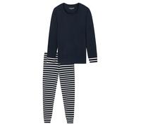 SCHIESSER Pyjama 'Casual Essentials' bleu foncé, Taille L