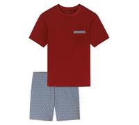 SCHIESSER Pyjama court ' Comfort Nightwear ' bleu / rouge, Taille XXL