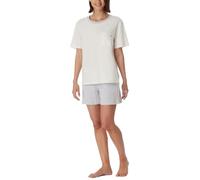 Schiesser Pyjama Court en Coton-Vêtement de Nuit Ensemble de Pijama, crème_181238, 42 Femme
