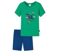 Schiesser Pyjama Court pour garçon, imprimé Vert, 98, Imprimé Vert, 98 cm
