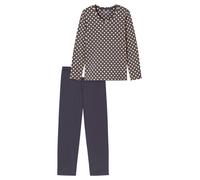 SCHIESSER Pyjama crème / prune, Taille L