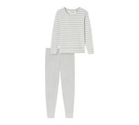 SCHIESSER Pyjama gris argenté, Taille 5XL
