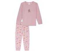 SCHIESSER Pyjama 'Horse World' bleu / rose ancienne, Taille 140