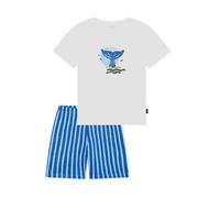 SCHIESSER Pyjama ' Kids Nightwear ' bleu / bleu clair / blanc cassé, Taille 98