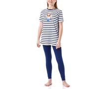 Schiesser Pyjama long-100% Coton Bio-Taille 92 à 140 Ensemble de Pijama, Weiss_181044, 152 cm Fille