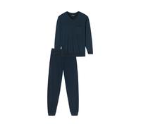 SCHIESSER Pyjama long ' Comfort Essentials ' bleu nuit, Taille XXL