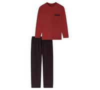 SCHIESSER Pyjama long ' Comfort Nightwear ' rouge foncé, Taille XXL