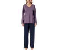 Schiesser Pyjama Long en Coton - Nightwear Ensemble de Pijama, Malve_181986, 48 Femme