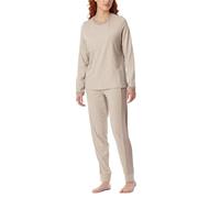 Schiesser Pyjama Long en Coton - Nightwear Ensemble de Pijama, Natur_181242, 38 Femme