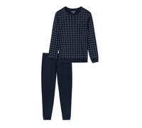 SCHIESSER Pyjama long 'Fine Interlock' bleu nuit, Taille M