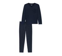 SCHIESSER Pyjama long ' Fine Interlock ' bleu nuit, Taille M