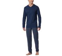 Schiesser Herren Schlafanzug Lang-Nightwear Set Ensemble de Pijama, Admiral_182199, 52 Hommes