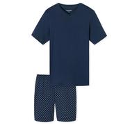 SCHIESSER Pyjama long ' Schlafanzug kurz - Casual Essentials ' bleu, Taille XL