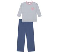 SCHIESSER Pyjama 'Nightwear' bleu denim / rose ancienne / blanc, Taille 116