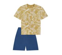 SCHIESSER Pyjama ' Nightwear ' bleu / kaki / blanc, Taille 164