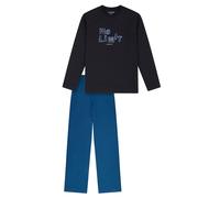 SCHIESSER Pyjama 'Nightwear' bleu marine / bleu cobalt, Taille 140