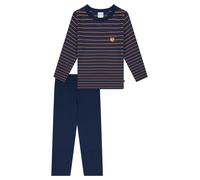 SCHIESSER Pyjama 'Nightwear' bleu marine / curry, Taille 140