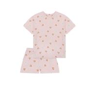 SCHIESSER Pyjama ' Nightwear ' bleu pastel / rose / rouge / blanc, Taille 164