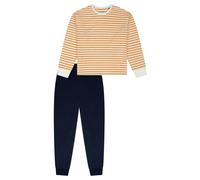 SCHIESSER Pyjama 'Nightwear' orange / noir / blanc, Taille 176