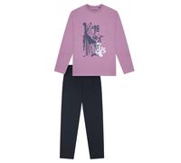 SCHIESSER Pyjama 'Nightwear' violet / noir, Taille 176