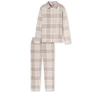 SCHIESSER Pyjama ' Selected Premium Warming ' beige / beige clair / blanc, Taille XXL