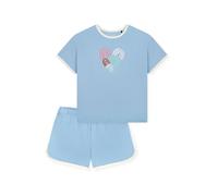 SCHIESSER Pyjama ' Teens Nightwear ' bleu / bleu clair, Taille 152