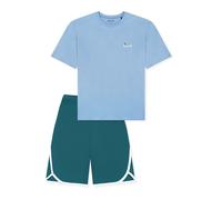 SCHIESSER Pyjama ' Teens Nightwear ' bleu clair / vert, Taille 140