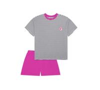 SCHIESSER Pyjama ' Teens Nightwear ' rose / noir / blanc, Taille 176