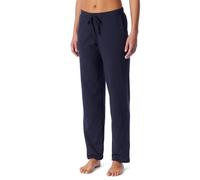 Schiesser Schiesser Pantalon de Pyjama Long en Coton Extensible de qualité Jersey Simple à Motifs - Mélange + Bas de Pyjama Relaxant (Lot de 1), Bleu foncé_184100, 50