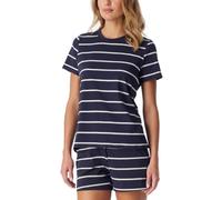 Schiesser Schiesser T-Shirt de Nuit à Manches Courtes en Coton mélangé + Haut de Pyjama Relaxant (Lot de 1), Multicolore 2_184111, 40