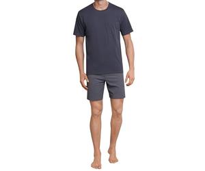 Schiesser Schlafanzug Kurz Ensemble de Pyjama, Grau (Anthrazit 203), 58 Homme