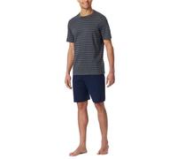 Schiesser Schlafanzug Kurz Rundhals-Nightwear Set Ensemble de Pijama, Anthracite 182198, 58 Hommes